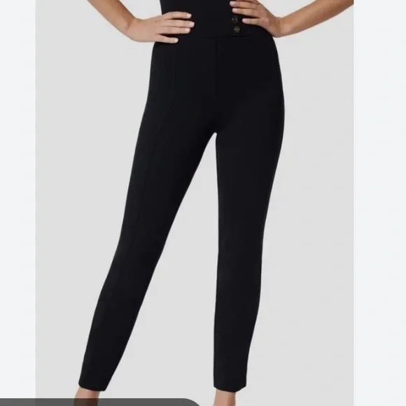 SPANX The Perfect pants true navy tapered leg size Large pull on - Picture 2 of 8